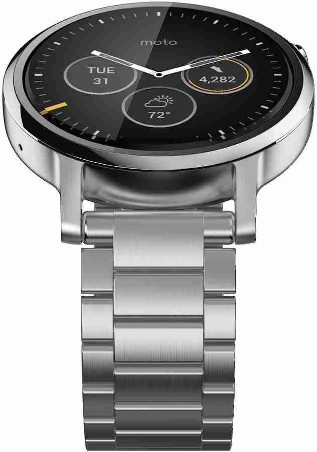 MOTOROLA 2nd gen silver metal Smartwatch Price in India Buy