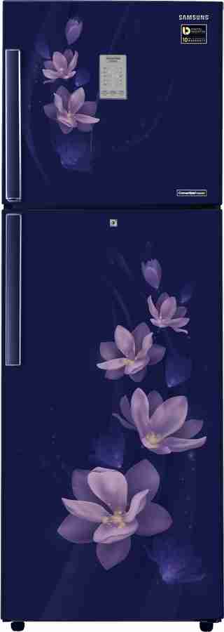 Samsung double door on sale fridge blue colour