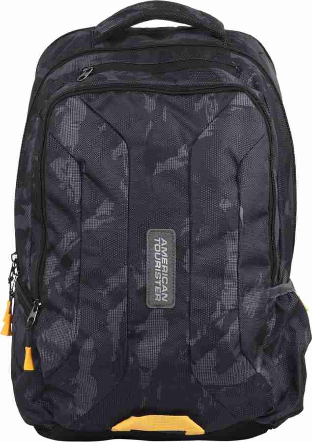 AMERICAN TOURISTER INSTA 01 MILITARY GREY 2017 28 L Laptop Backpack BLACK Price in India Flipkart