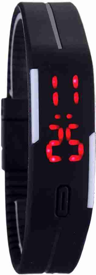 Digital watch discount band online