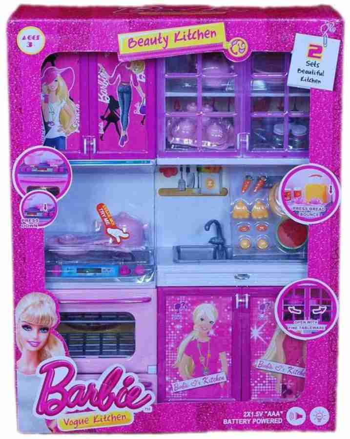 BARBIE Barbie Kitchen Set Barbie Kitchen Set Buy Beauty Vogue Kitchen Set toys in India. shop for BARBIE products in India. Flipkart