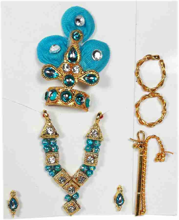 CraftEra Necklace Mukut Crown Krishna Shringaar Deity Ornament Price in India Buy CraftEra Necklace Mukut Crown Krishna Shringaar Deity Ornament online at Flipkart