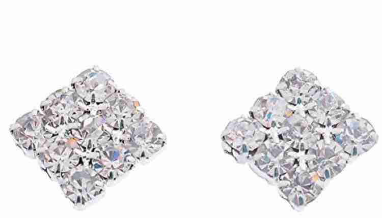 Magnetic earrings square hot sale
