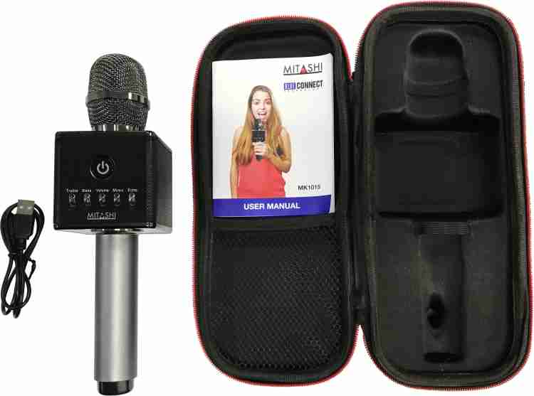 Mitashi mk1012 wireless karaoke mic with inbuilt store speakers and bluetooth