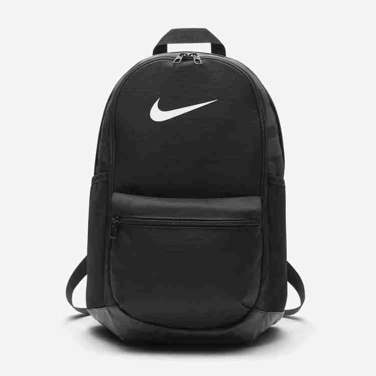 NIKE Printed Brasilia Medium Training 24 L Laptop Backpack Black