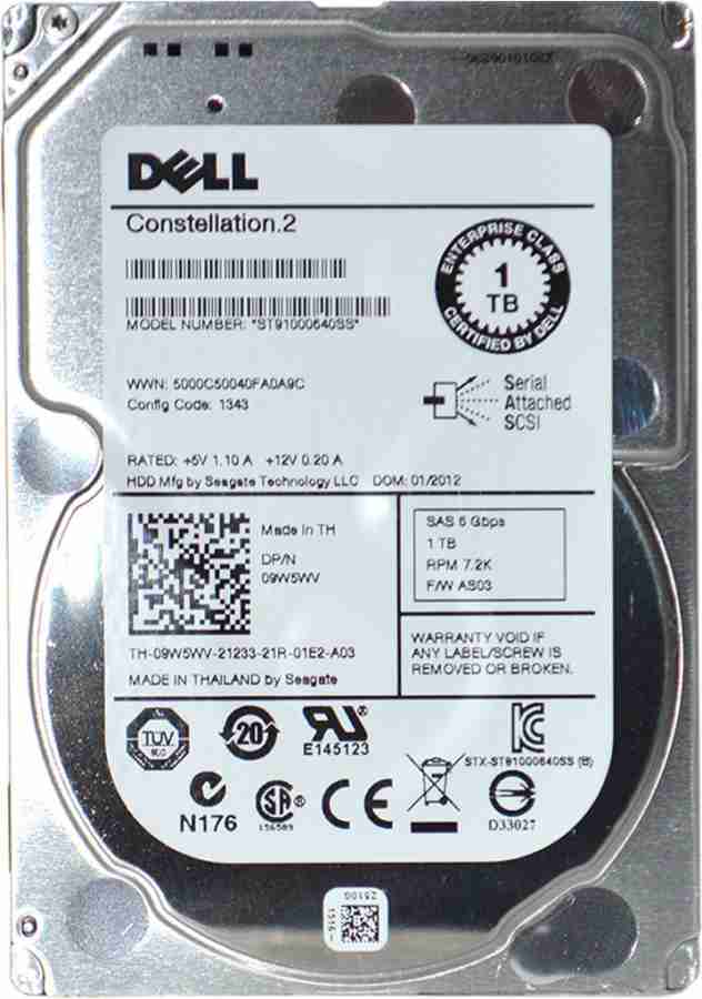 DELL Constellation.2 1 TB Servers Internal Hard Disk Drive (HDD