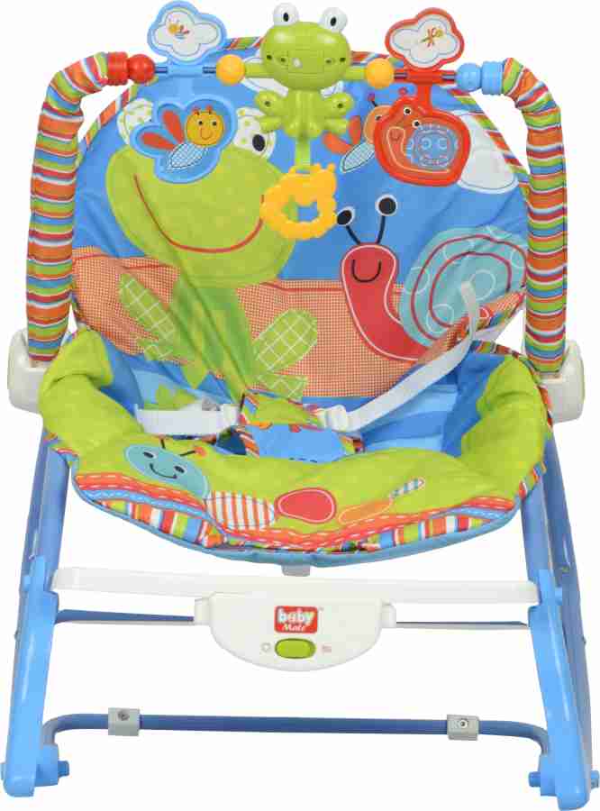 BabyMate Jungle Friend Vibration Music Rocker blue Rocker