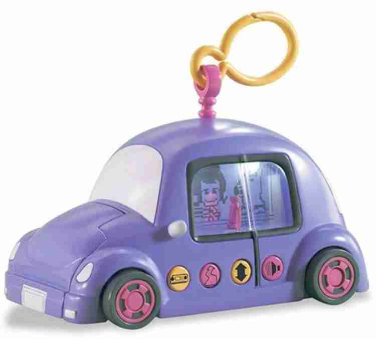 Pixel Chix Road Trippin Blue Car 2024 Pink Wheels Keychain Toy Girl 1st Edition NEW