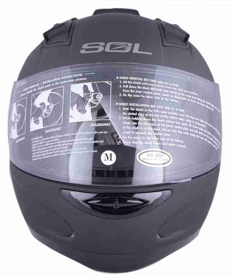 Sol discount black helmet