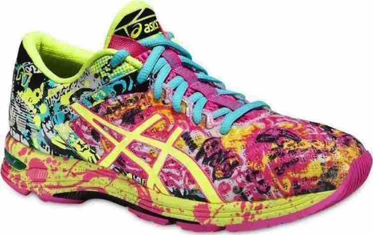 Basket asics new arrivals femme fluo