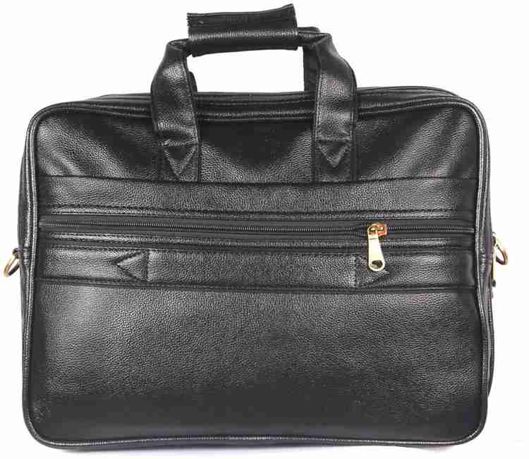 Flipkart HANDCUFFS Leather Office Bag 16 Inch Laptop Bag For