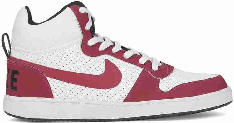 Nike court borough red and white top