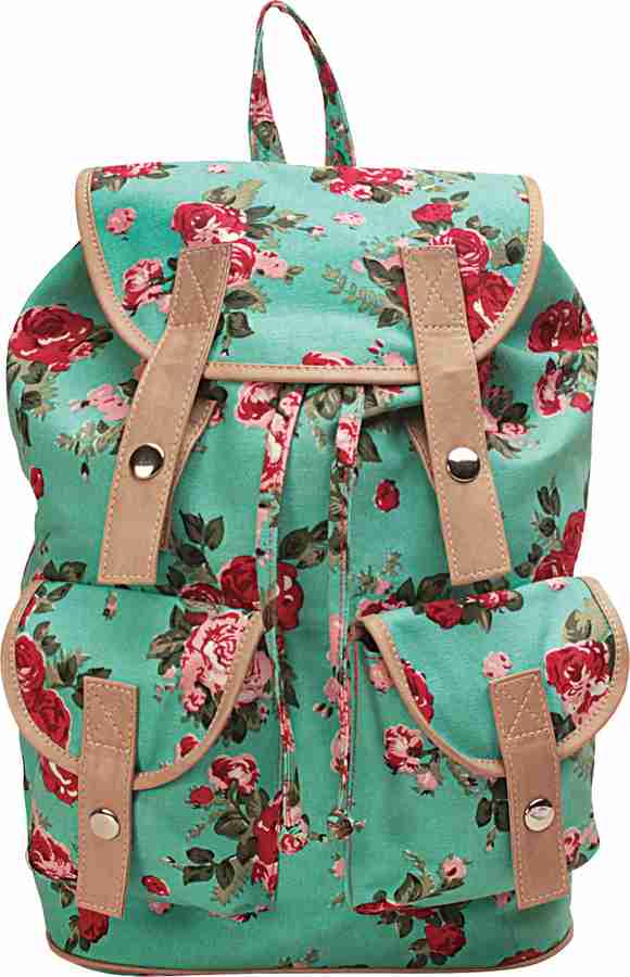 Floral canvas backpack hotsell