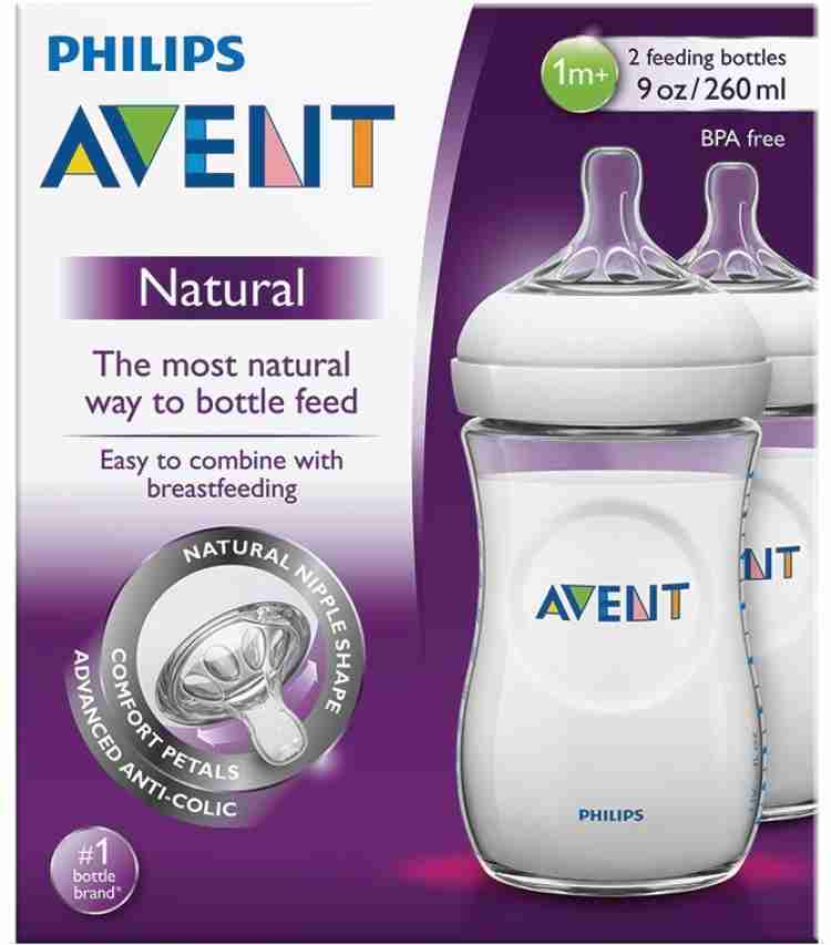 Philips Avent Natural 9 Oz. Clear Baby Bottle