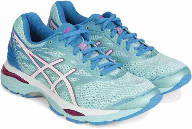 Asics GEL CUMULUS 18 Running Shoes For Women Buy WHITE INDIGO BLUE HOT PINK Color Asics GEL CUMULUS 18 Running Shoes For Women Online at Best Price Shop Online for Footwears in India