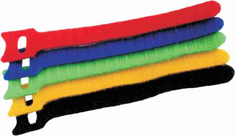 MX 5 pcs of Velcro Easy Magic Wire Cable Tie Reusable and Elegant