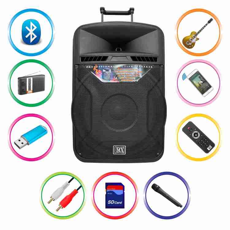 Mx 18 multimedia deals speaker trolley