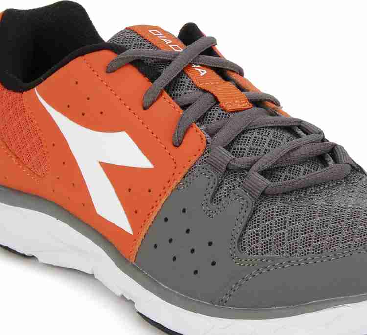 DIADORA HAWK 7 Running Shoes For Men Buy VERMILLION ORANGE STEEL G Color DIADORA HAWK 7 Running Shoes For Men Online at Best Price Shop Online for Footwears in India Flipkart