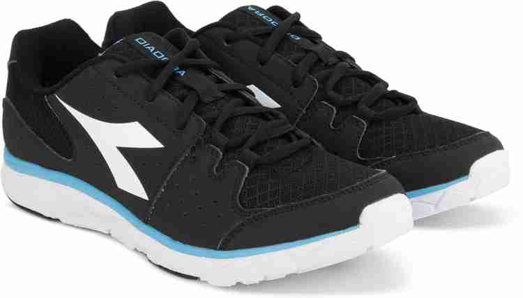 DIADORA HAWK 7 Running Shoes For Men Buy BLACK WHITE BLUE FLUO Color DIADORA HAWK 7 Running Shoes For Men Online at Best Price Shop Online for Footwears in India Flipkart
