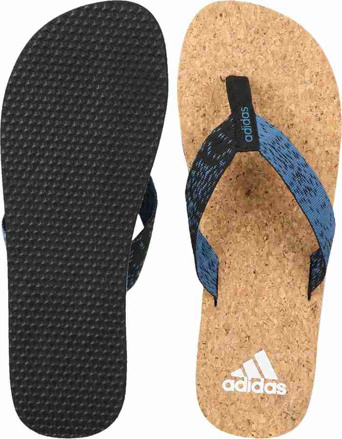 ADIDAS Men BEACH CORK THONG 2017 Flip Flops Buy CORBLU BLACK WHITE Color ADIDAS Men BEACH CORK THONG 2017 Flip Flops Online at Best Price Shop Online for Footwears in India Flipkart