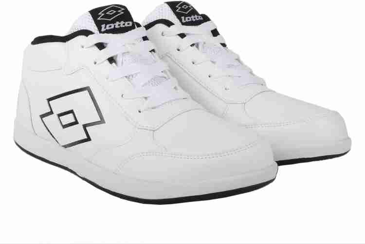 LOTTO LOGO PLUS MID Mid Ankle Sneaker For Men Buy White ll Black Color LOTTO LOGO PLUS MID Mid Ankle Sneaker For Men Online at Best Price Shop Online for