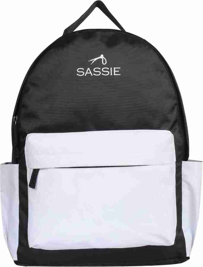 Black and white outlet school bag