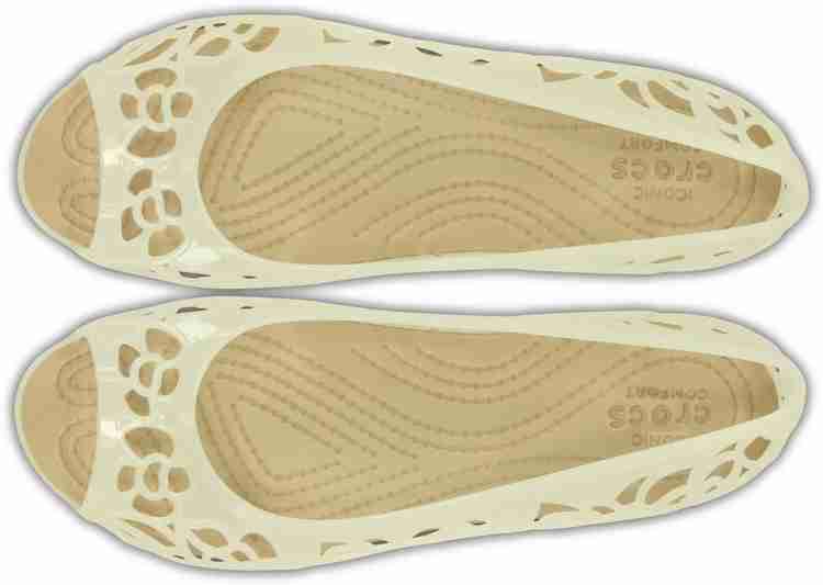 CROCS Crocs Isabella Jelly Flat W Women Flats Buy Oyster Color CROCS Crocs Isabella Jelly Flat W Women Flats Online at Best Price Shop Online for Footwears in India Flipkart