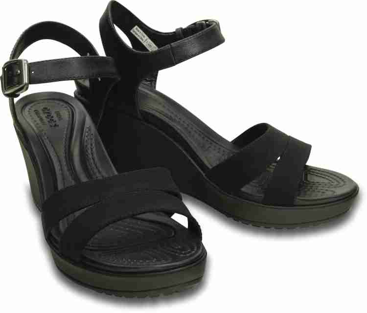 Crocs leigh ii ankle strap wedge best sale