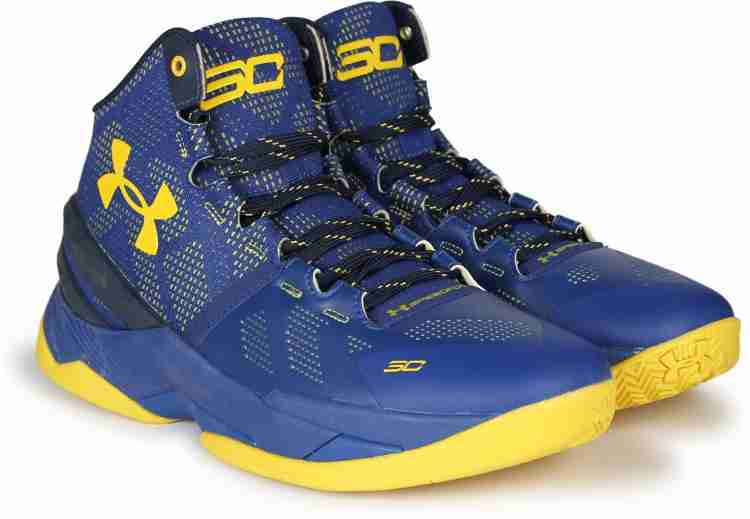 Curry two blue store and yellow