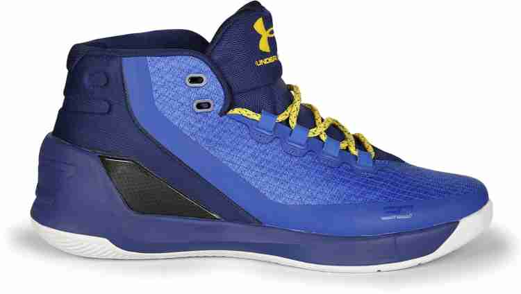 Curry 3 deals blue yellow