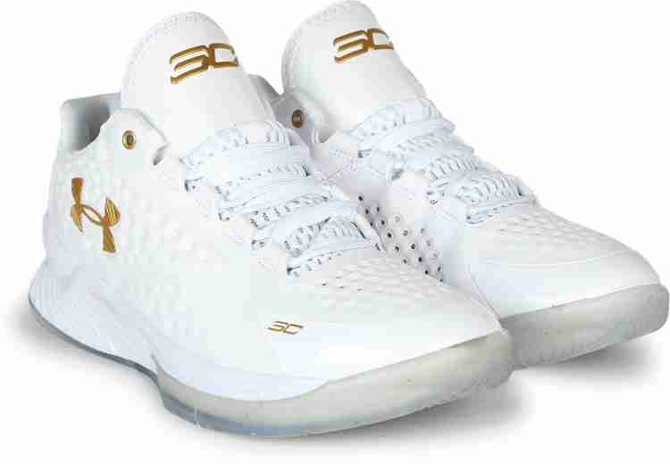 Curry white hotsell and gold shoes