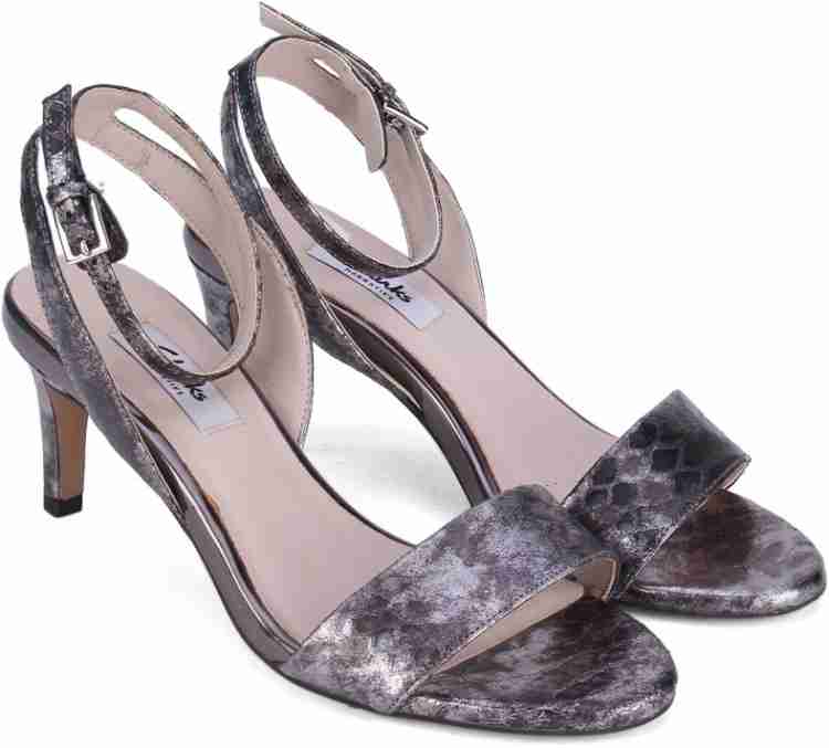 CLARKS Amali Jewel Women Silver Heels Buy Silver Color CLARKS