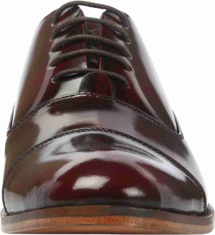 Burgundy oxford heels discount