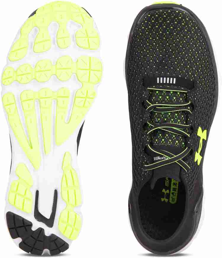 Green and black under armour shoes hot sale