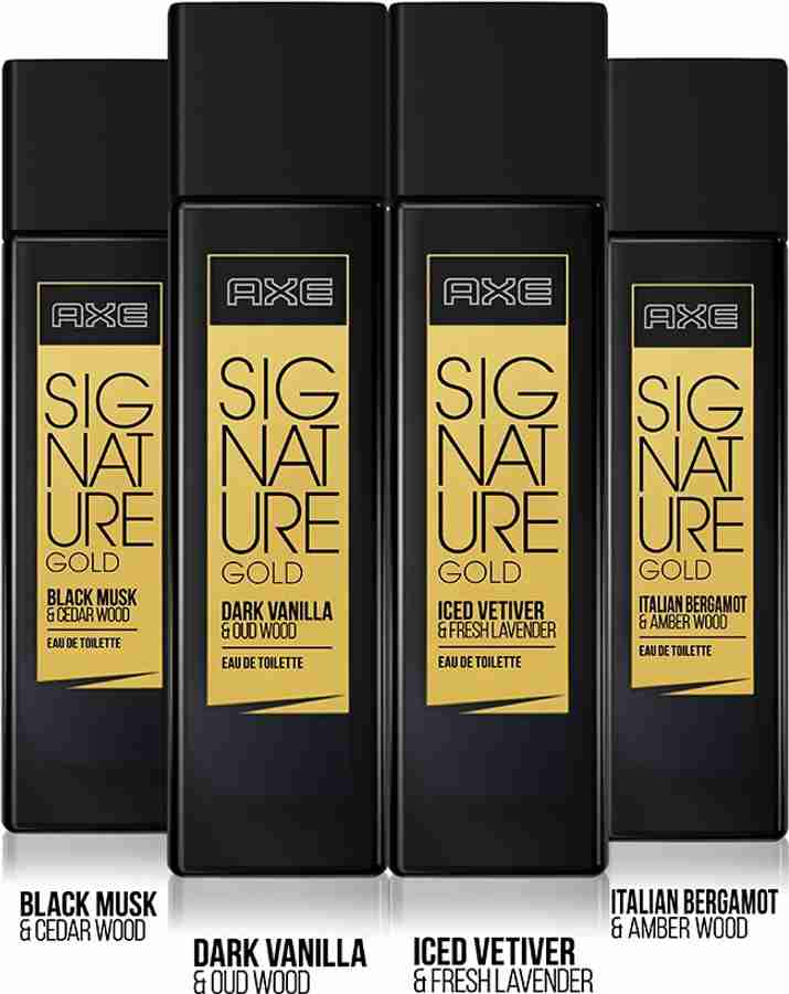 AXE Signature Gold Black Musk Cedar Wood Perfume Body Spray