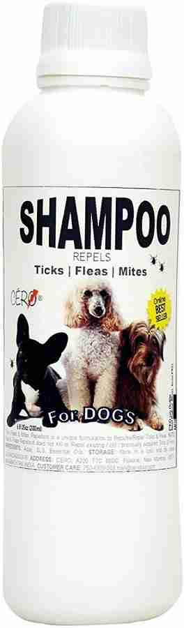 CERO Ticks Fleas and Mites REPELLENT Shampoo for DOGS 200ml