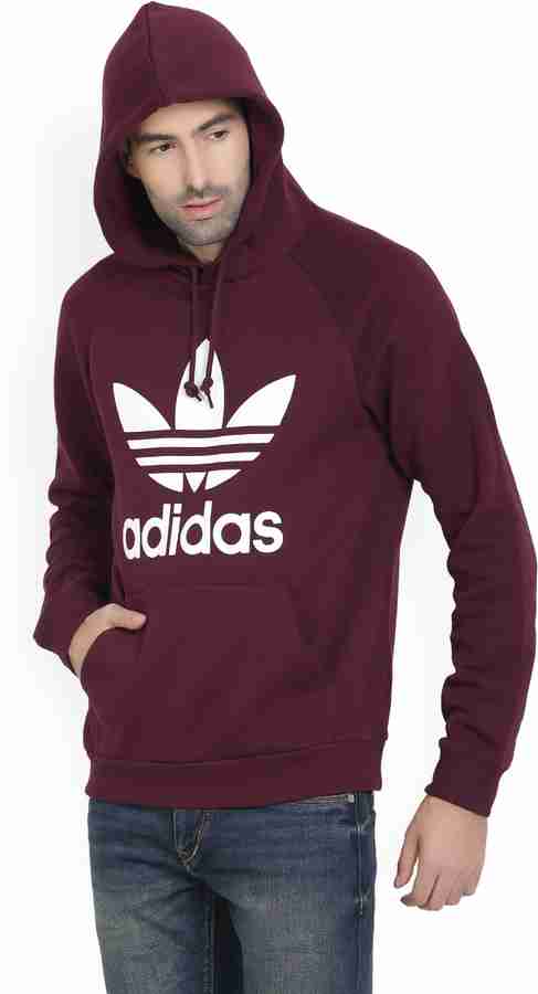 Mens burgundy adidas hoodie outlet