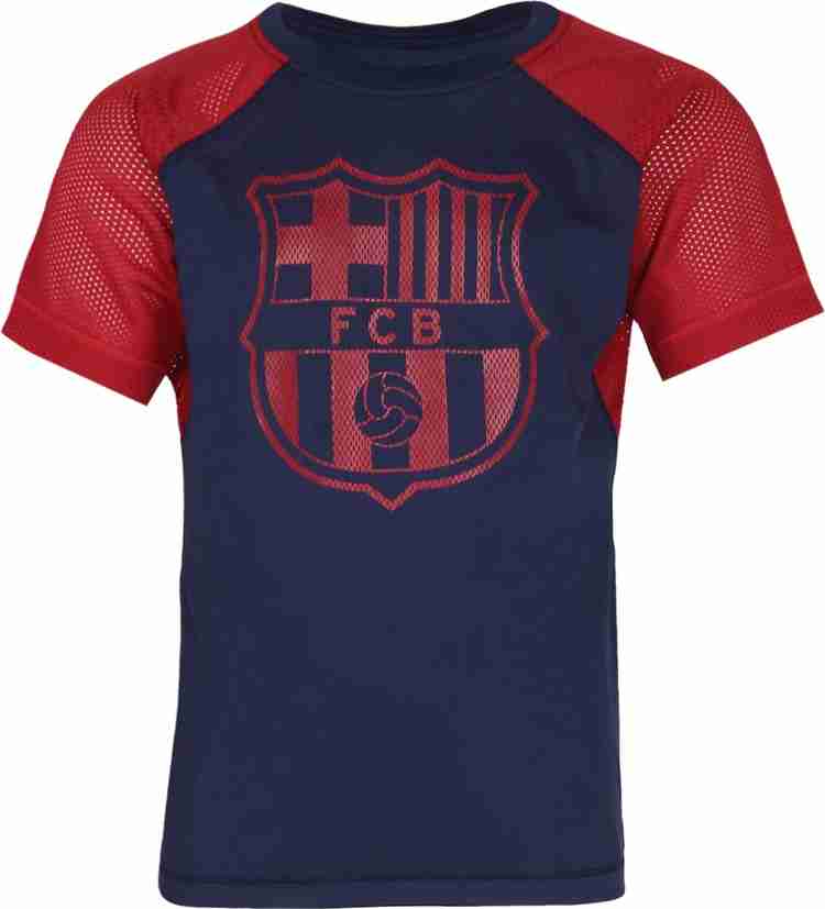 Flipkart FC Barcelona Boys Printed Polycotton Regular T Shirt Round Neck