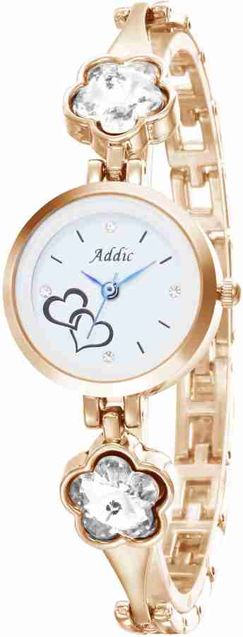 Addic analog white dial women's watch 2025