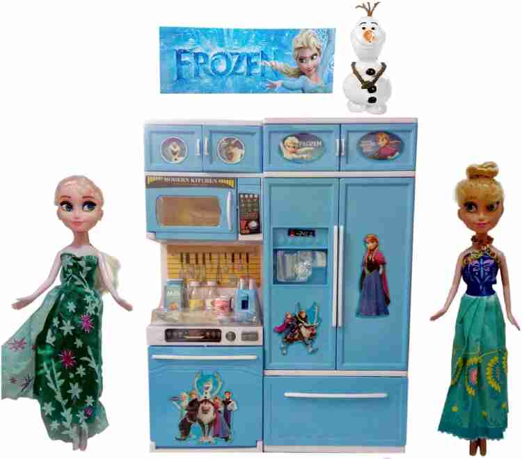 HALO NATION Frozen Modern Kitchen Set With Frozen Dolls Elsa Anna and super Cool Music and Light Frozen Modern Kitchen Set With Frozen Dolls Elsa Anna and super Cool Music and Light Buy Elsa Anna Olaf...