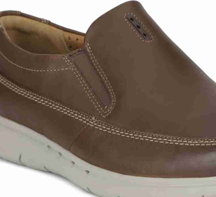 CLARKS Unbyner Easy Dark Brown Lea Slip On For Men Buy Dark