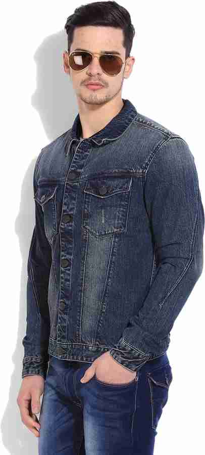 NUMERO UNO Full Sleeve Solid Men Denim Jacket Buy FEDERAL BLUE
