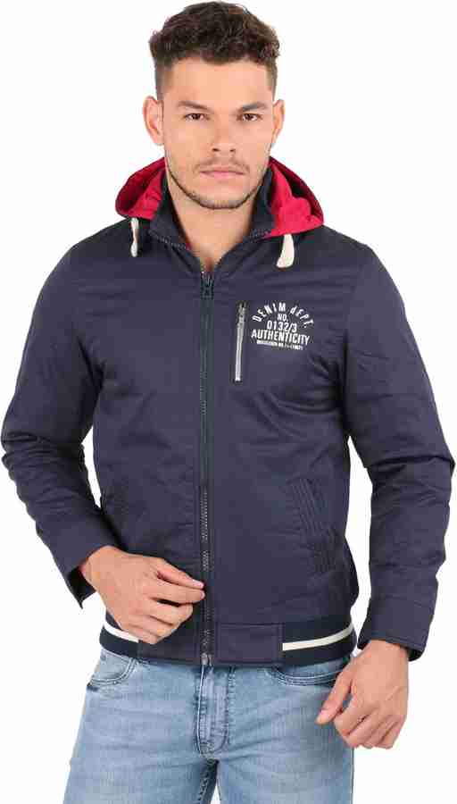 OXEMBERG Full Sleeve Solid Men Jacket Buy Blue OXEMBERG