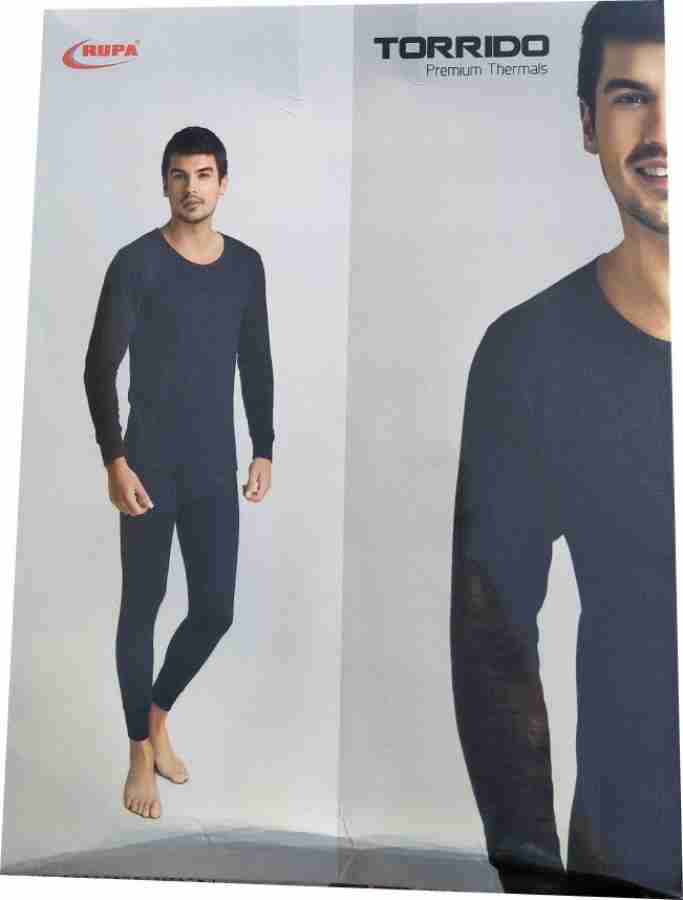 Rupa Torrido Premium Thermal (Set of 2) Men Pyjama Thermal - Buy
