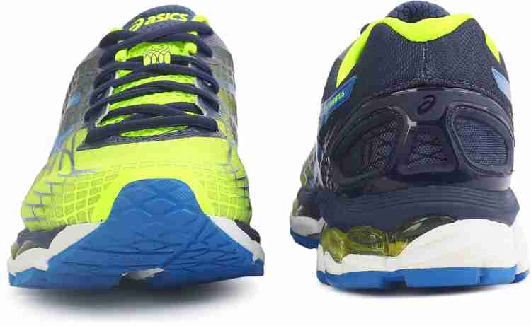 Asics GEL NIMBUS 17 RUNNING For Men Buy YLW PWDRBLU WH Color Asics GEL NIMBUS 17 RUNNING For Men Online at Best Price Shop Online for Footwears in India Flipkart