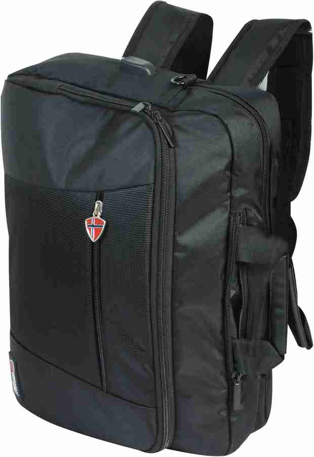 HERMAN HANSEN Convertible Laptop Bag with usb charging port 12 L Laptop Backpack Balck Price in India Flipkart