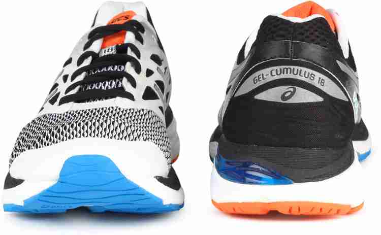 Asics GEL CUMULUS 18 RUNNING For Men Buy WH SIL FLASH ORN Color Asics GEL CUMULUS 18 RUNNING For Men Online at Best Price Shop Online for Footwears in India Flipkart