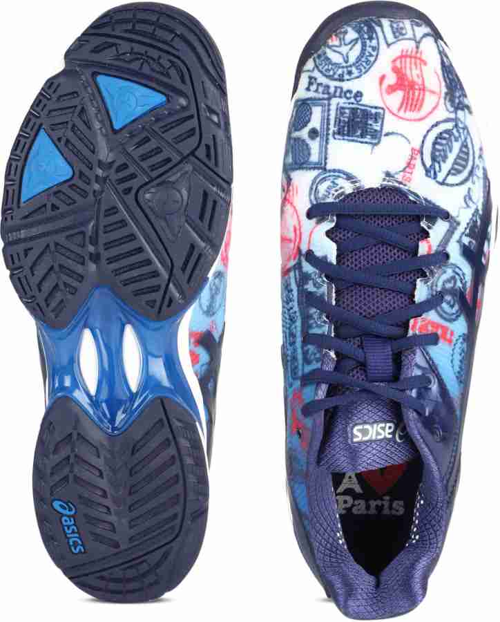 Asics GEL SOLUTION SPEED 3 L.E. PARIS TENNIS For Men Buy IMPERIAL INDIGO BLU VERMILION Color Asics GEL SOLUTION SPEED 3 L.E. PARIS TENNIS For Men Online at Best Price Shop Online for Footwears