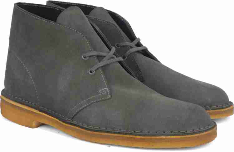 Fashion clarks desert boot blue grey