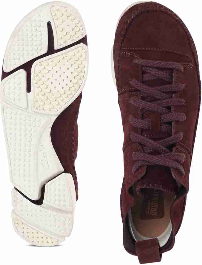 CLARKS Trigenic Flex. Nut Brown Sneakers For Women